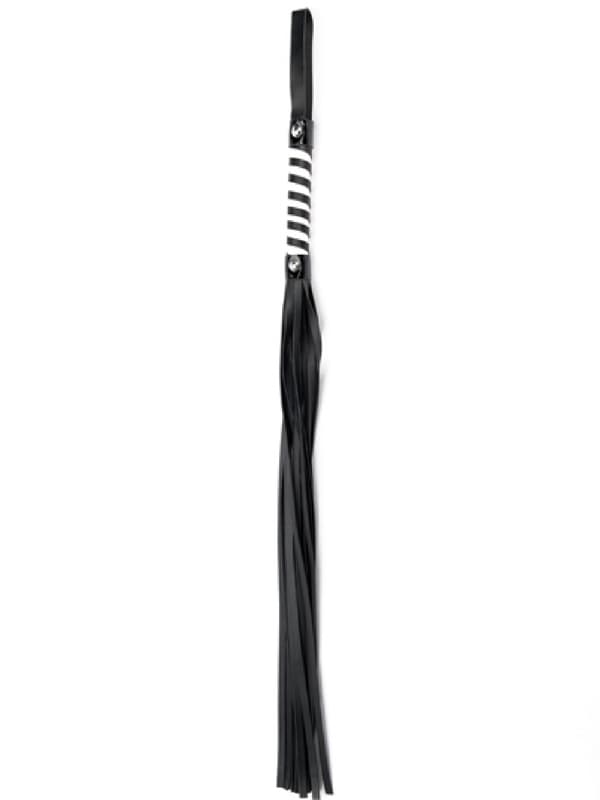 Sort/Hvid Langstribet Flogger