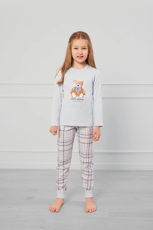 Katrin flickpyjamas långärmad, långbyxor 4 år