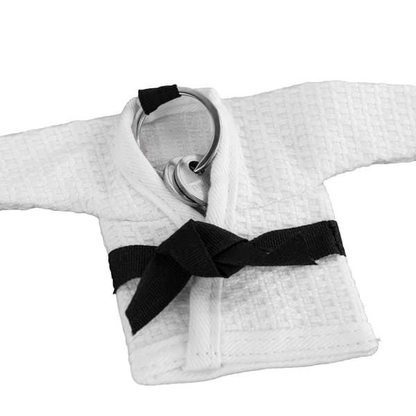 MMAniak Mini Kimono/GI Nøglering Hvid