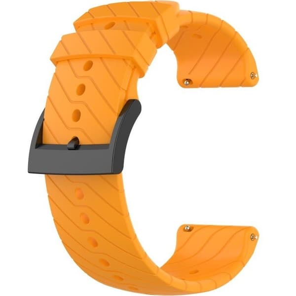 Silikone rem til Suunto 9 24 mm - Orange