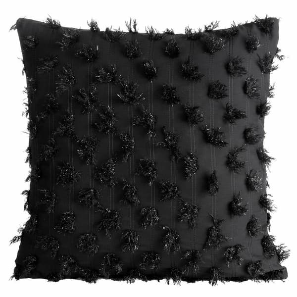 AURELIA pudebetræk 45x45 sorte pomponer