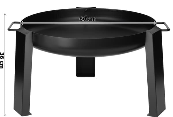 Stålbrændkammer 60 cm HOGAR