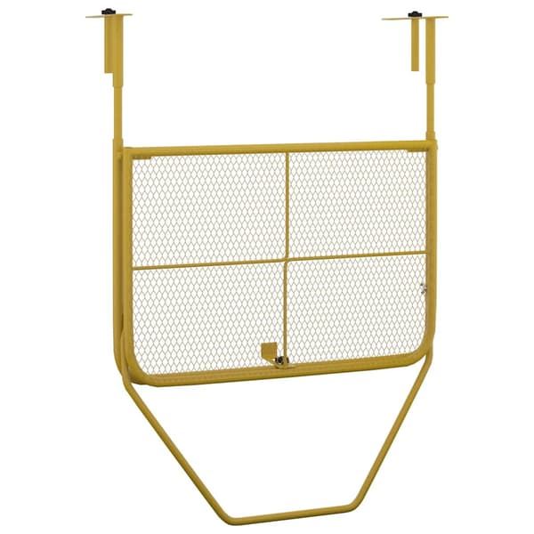 vidaXL balkonbord, guld, 60x40 cm, stål