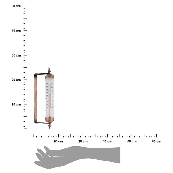 Vindustermometer med roterende hygrometer