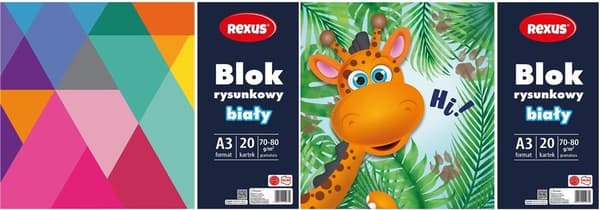 Tegneblok A3/20K hvid