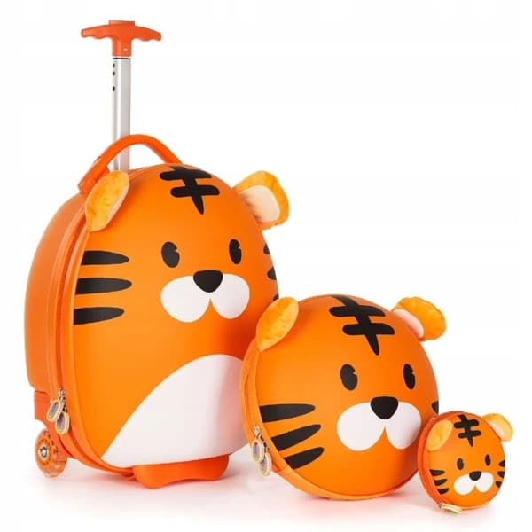 BOPPI resväska med tigertryck