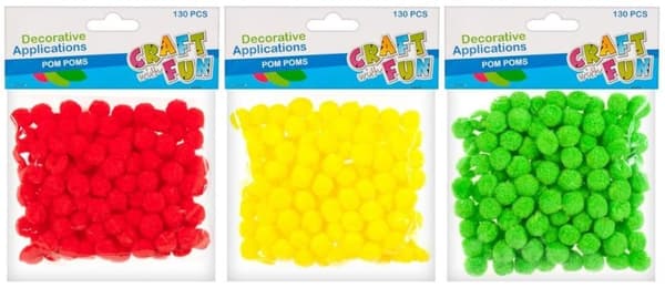 Dekorativ ornament pompon mix