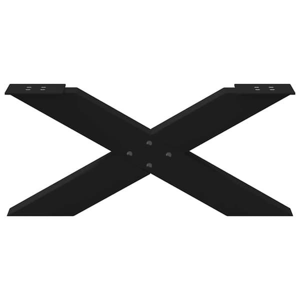 vidaXL sofabordsben, 2 stk., sort, 70x(30-31) cm, stål