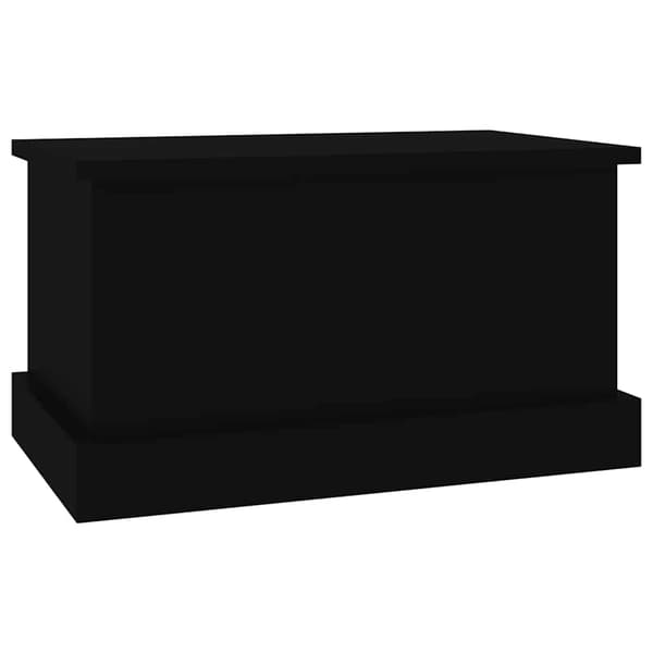 vidaXL kommode, sort, 50x30x28 cm, træbaseret materiale