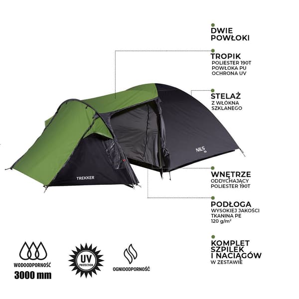 NC6012 TREKKER NILS CAMP campingtält