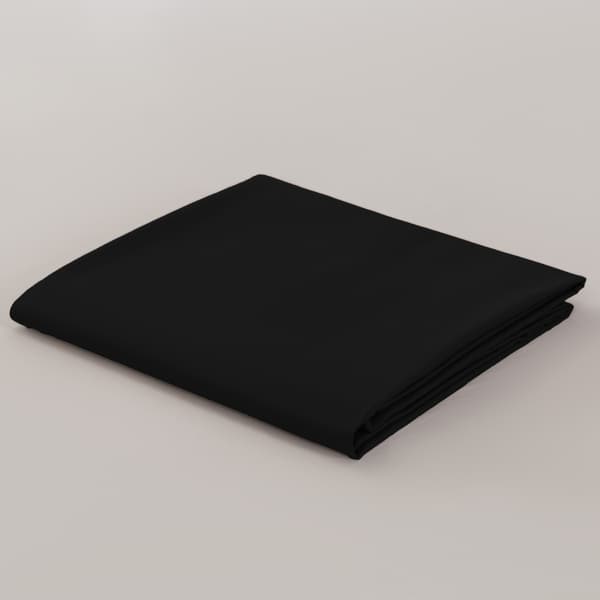 Traditionelt stræklagen 100% bomuld 200x220 sort