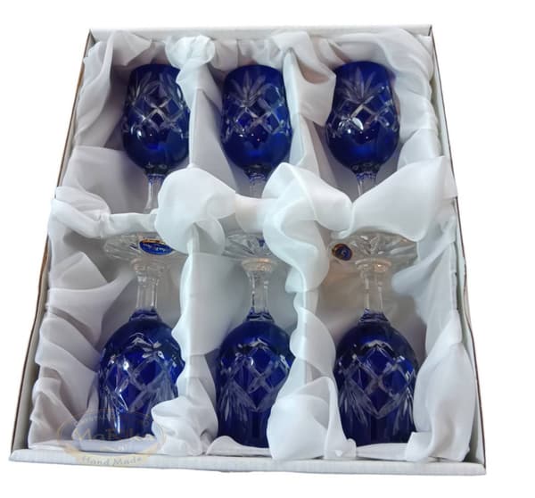 Koboltkristall vodkaglas 25ml Ananas