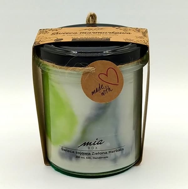 Marmorerat sojaljus Grönt te 240g