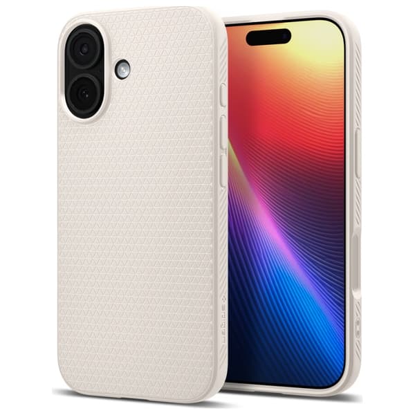 Spigen Liquid Air cover til iPhone 17 i titanium