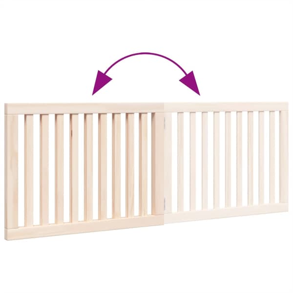 vidaXL foldbart sikkerhedsgitter til hunde, 2 paneler, 160 cm