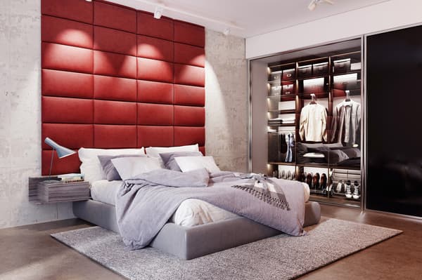 Klädd panel 50x50 Magic Velvet 2232 (Korall)