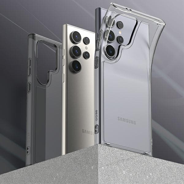 Araree Flexield -kotelo Galaxy S24 Ultralle, läpinäkyvä