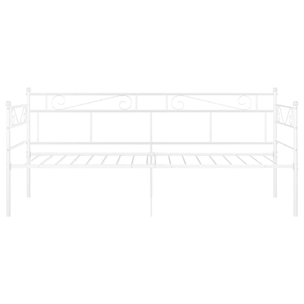 vidaXL Soffram vit metall 90x200 cm