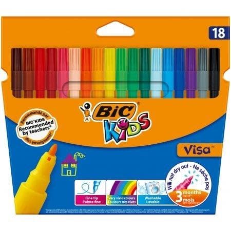 BIC Kids Visa tuschpenne 18 farver 2765