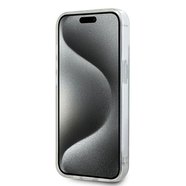 DKNY IML Mono & Stripe MagSafe-etui til iPhone 15, Beige