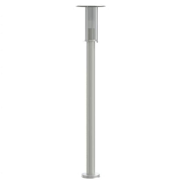 vidaXL havelampe sølv 100 cm rustfrit stål