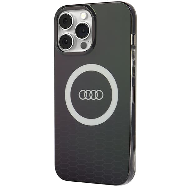 Audi IML MagSafe-etui med stort logo til iPhone 13 Pro Max, sort