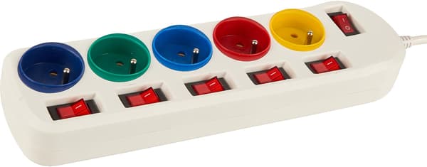 Forlængerledning 3m 5 stikkontakter KD4001