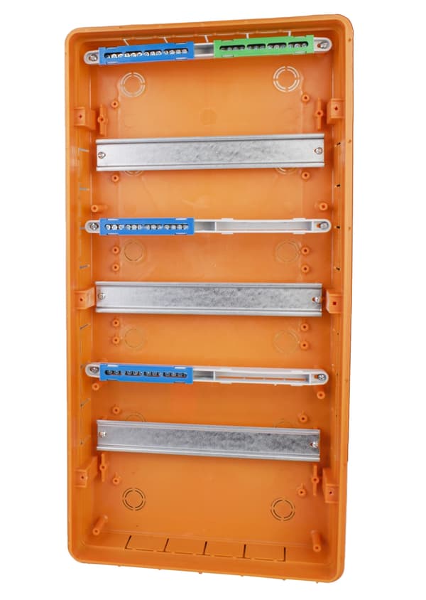 Infälld elcentral 3x12 36 ABS PC N+PE IP40 Vit