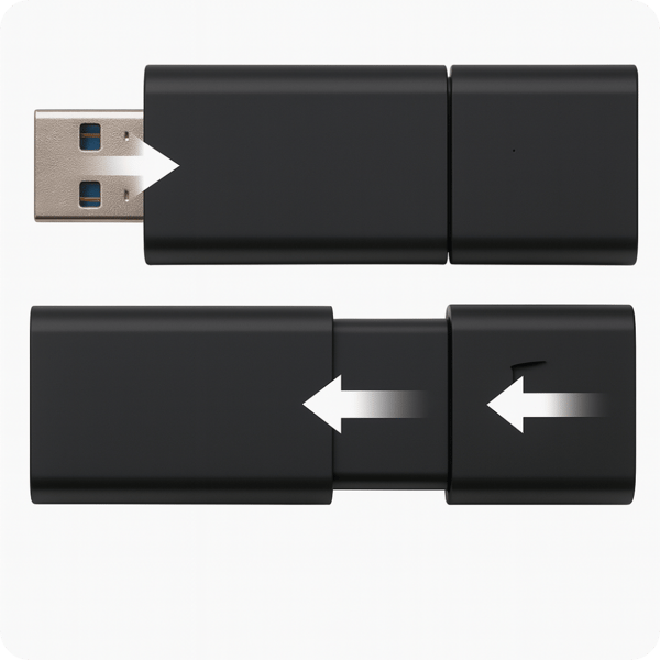 Diktafon i et USB-drev LU06