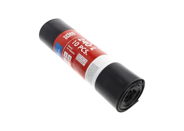 Scley affaldsposer 240L STRONG sort UNIVERSAL 10 stk.
