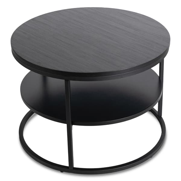 BEST sofabord med hyllplan 70 cm sort moderne