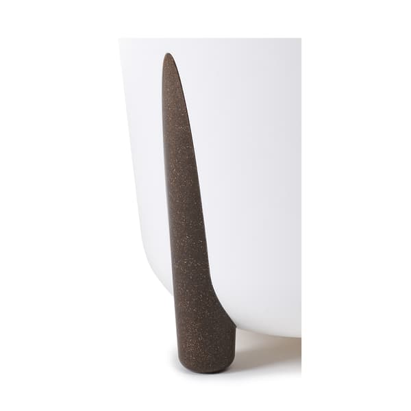 Mos urtepotte hvid 30xh28 cm