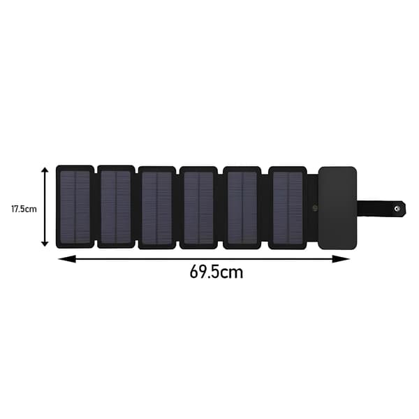 Bærbar rejsesoloplader 10W, 5V/1A
