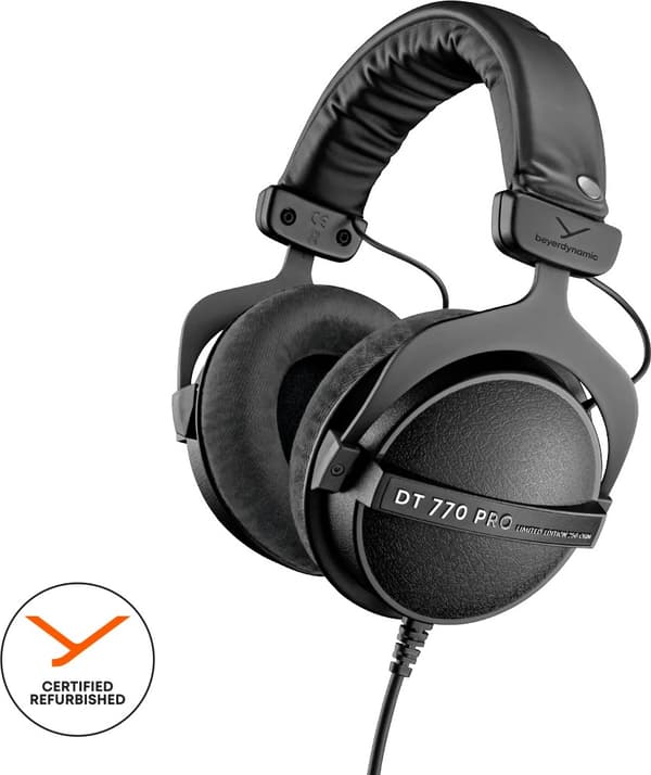 Beyerdynamic DT 770 Pro 250 Ohm Hovedtelefoner Sorte (235251)