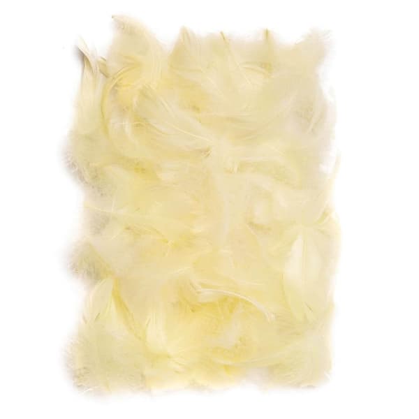 Ecru fjer 5-12 cm 10 g