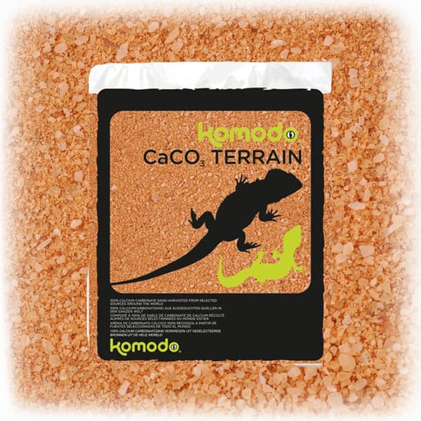 Komodo CaCo3 Sand Terrakota - spiseligt sand til krybdyr