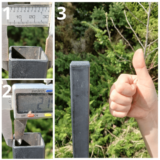 Invändig lock för profilstolpetak 100X100 antracit 10 ST