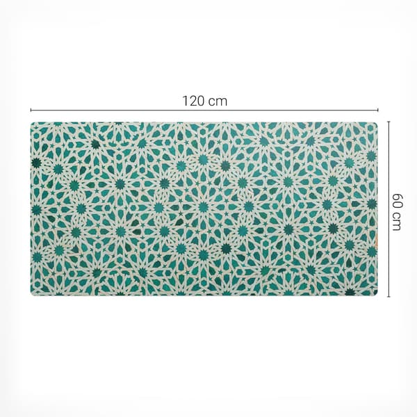 Skrivebordunderlag med geometrisk arabesktryk 120x60 cm
