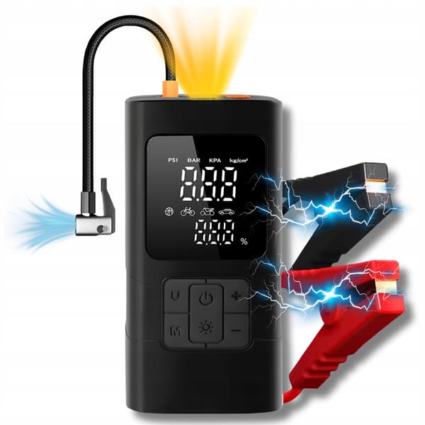 Jump Starter 4i1 BOOSTER Bilstarter Kompressor Powerbank