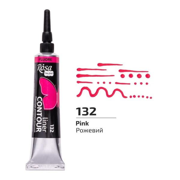 Akrylmaling kontur universal fluor pink 20ml