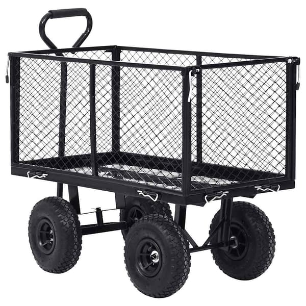 vidaXL havevogn sort 350 kg