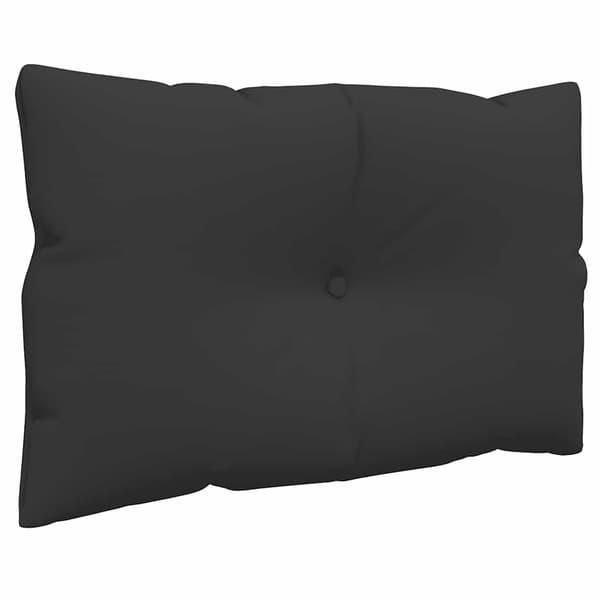 vidaXL pallehynder til sofa, 2 stk., sort, stof