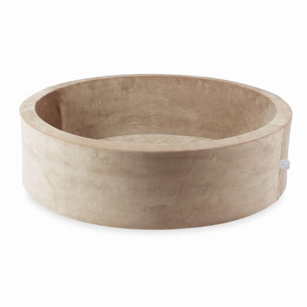 Dry pool 110x30 fløjlsblød mørk beige uden bolde