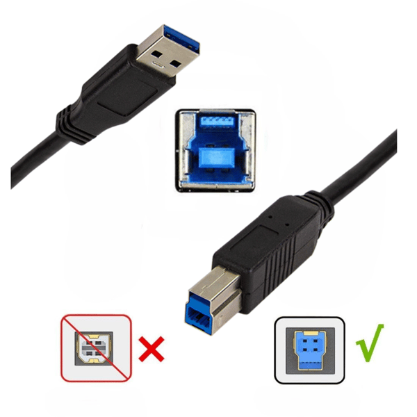 USB 3.0 AB-kabel 1m LogiLink USB-A til USB-B-kabel 5Gbps skærmet sort