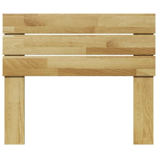 vidaXL sengegavl 90 cm massivt egetræ