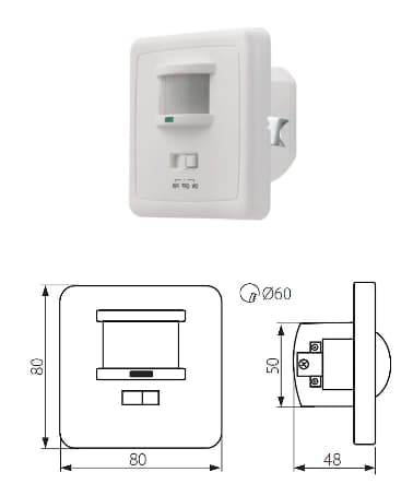 Rörelsesensor för MERGE 9m 7690 KANLUX Box