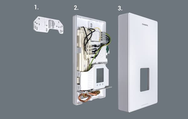 Elektrisk gennemstrømningsvandvarmer PPE4.M Medium-10/11/12/15