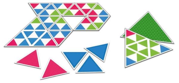 Färgglada trianglar