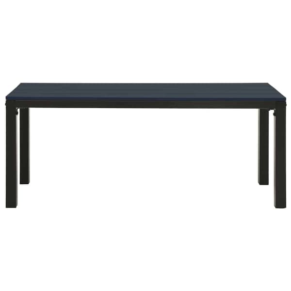 vidaXL Puutarhapenkki 110 cm teräs ja WPC musta