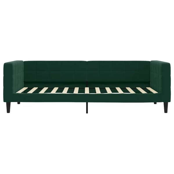 vidaXL Bäddsoffa mörkgrön 90x200 cm sammet